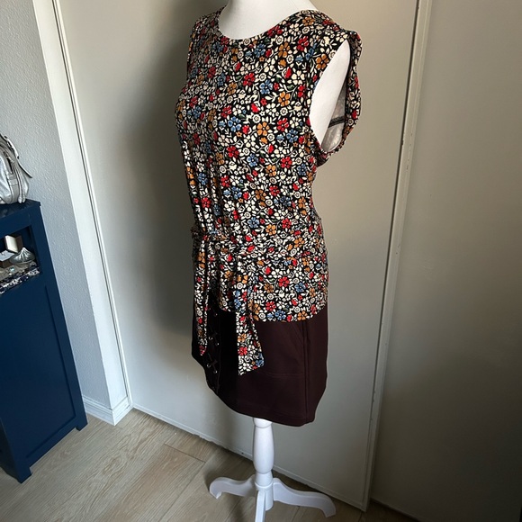 Maeve by Anthropologie Cap Sleeve Floral Print Tie Waist Back Wrap Blouse - Picture 2 of 14